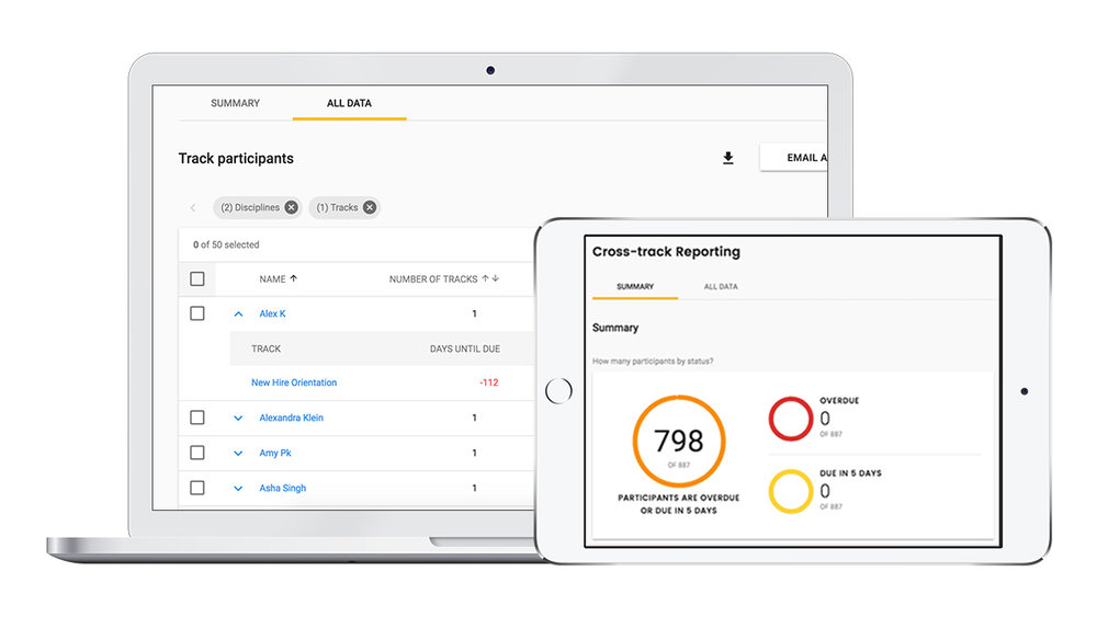 An easy to navigate MedBridge dashboard.