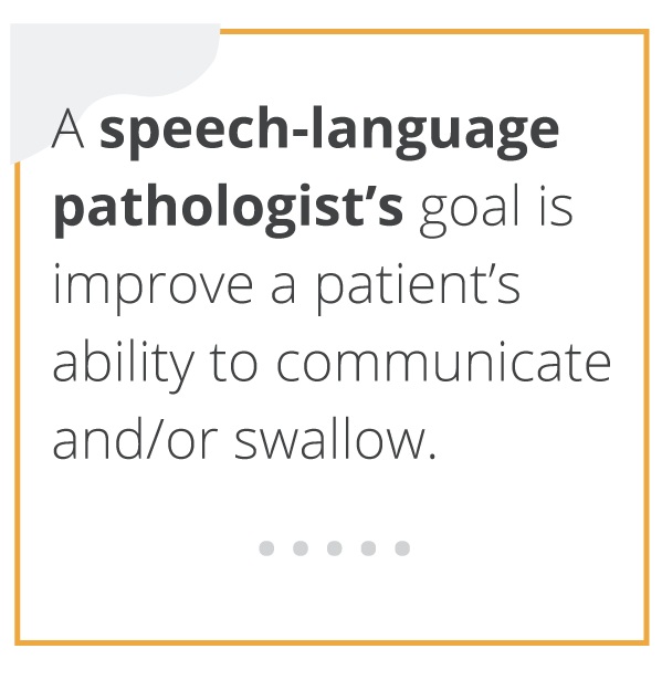 A definition of speech and language pathology (speech therapy)