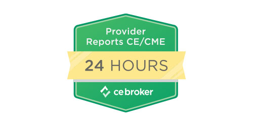 We report course results to CE Broker every 24 hours!