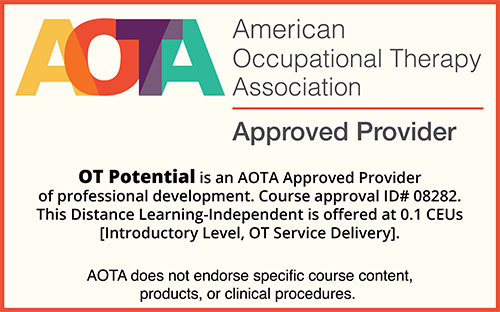 This course on Early Intervention Timing and Intensity is AOTA approved!