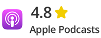 4.8 Apple Podcasts rating